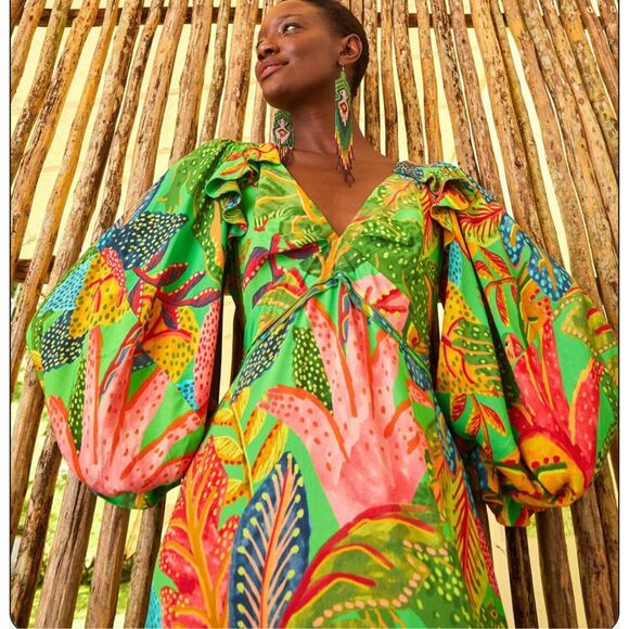 FARM RIO Forest Dream Suit Dress Size Medium (NWT) - Picture 5 of 11